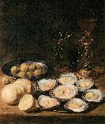 Alexander Adriaenssen with Oysters oil painting artist